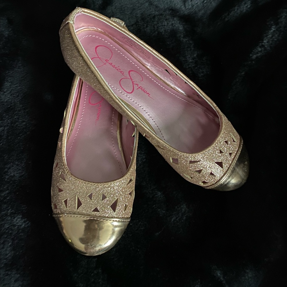 Jessica Simpson Girls Gold shoes